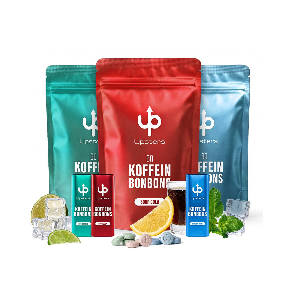 Koffeinbonbons: Alle 3 Sorten