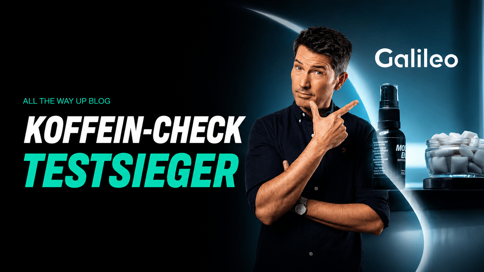 Wieso Upsters Koffeinkaugummis bei Galileo im Koffein-Alternative-Check am besten abschnitten – KI-generiertes Bild