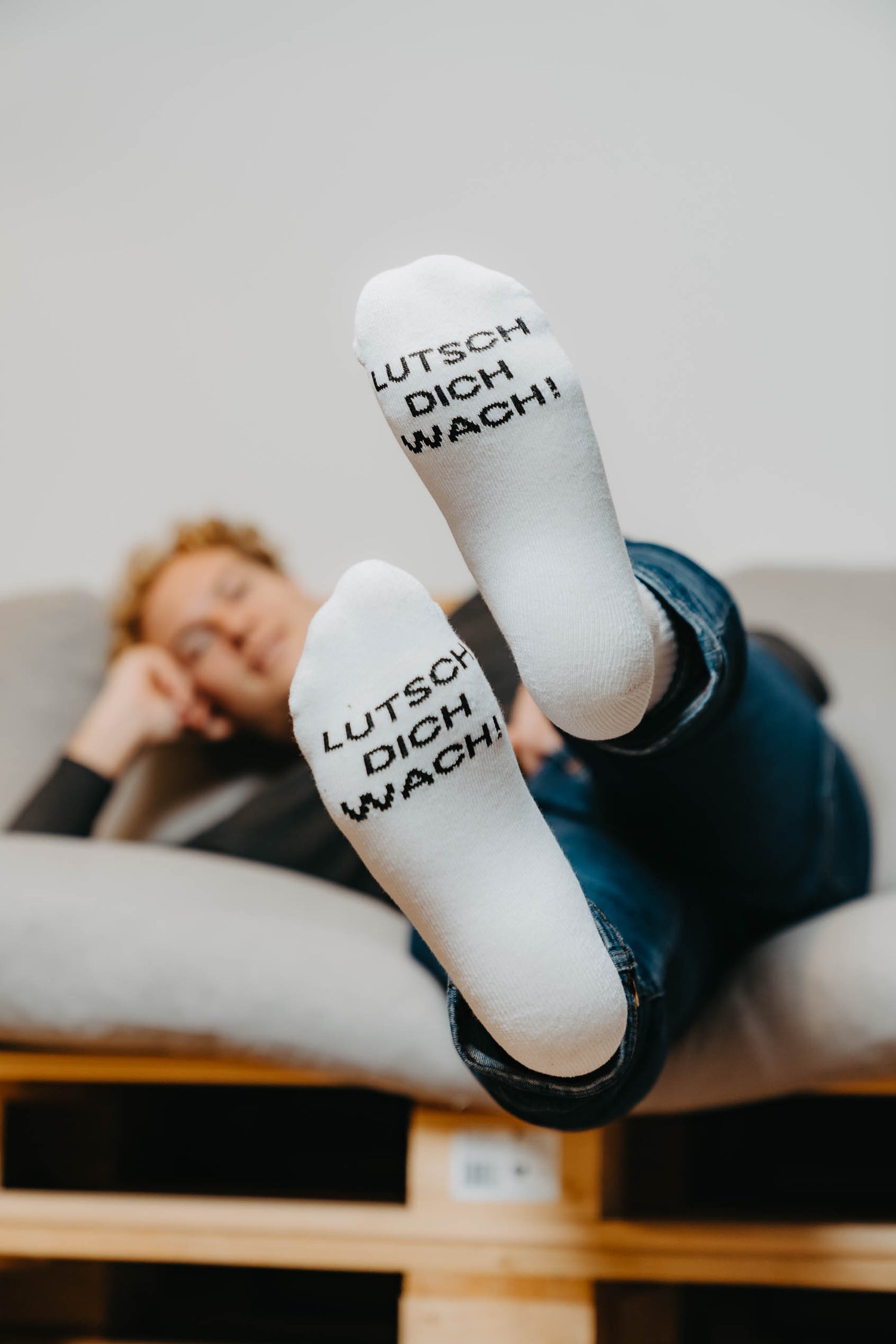 Upsters Socken &quot;Lutsch dich wach&quot; 43-46